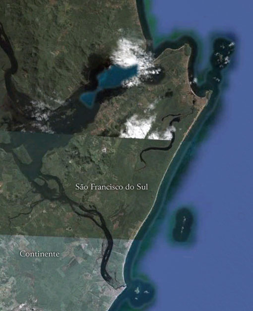 Ilha de São Francisco - Imagem: Google Earth Ilha de São Francisco - Imagem: Google Earth